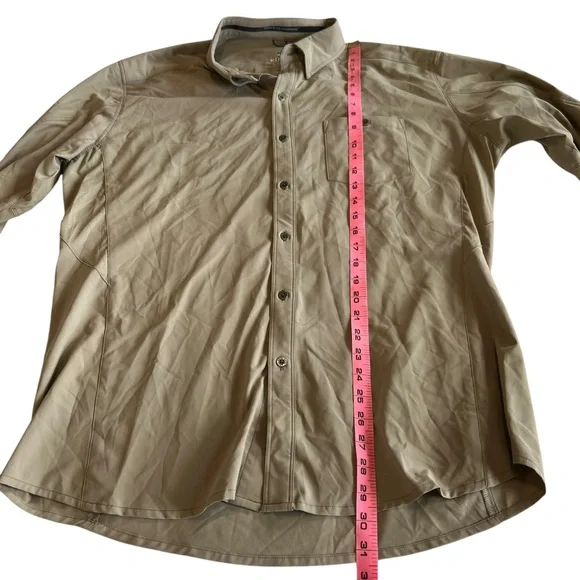 KUHL Men’s Khaki Bandit Long Sleeve Button Shirt Size XL - Picture 6 of 10
